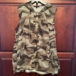 Christian Siriano sleeveless women’s hoodie.
